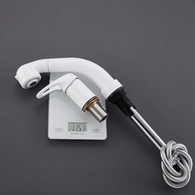 Hot Products Pull Out Swivel Wash White Basin Faucet Multi-function Pull Down Mixer Taps Bathroom Washing Faucet stainless steel bathroom faucet sink water mixer taps faucet kitchen tap shower