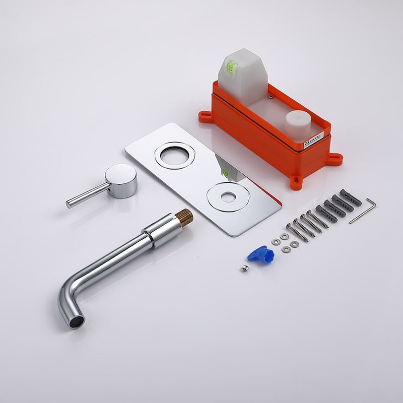 Wall Mounted Faucet Single Handle Hotel Bathroom Basin Faucet Hot Cold Mixer Tap wall mount sink faucets water faucet wall mounted for hotel MP 91225 1 Wall Mounted Faucet Single Handle Hotel Bathroom Basin Faucet Hot Cold Mixer Tap - Image 5
