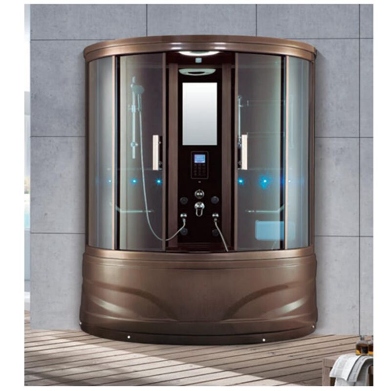 Indoor Wet Steam Room Luxurious Massage Freestanding Steam Room Sauna Wet Shower Steam Cabin whirlpool massage steam shower room Prefab Shower Toilet Modular Bathroom,Prefab All In One Bathroom
