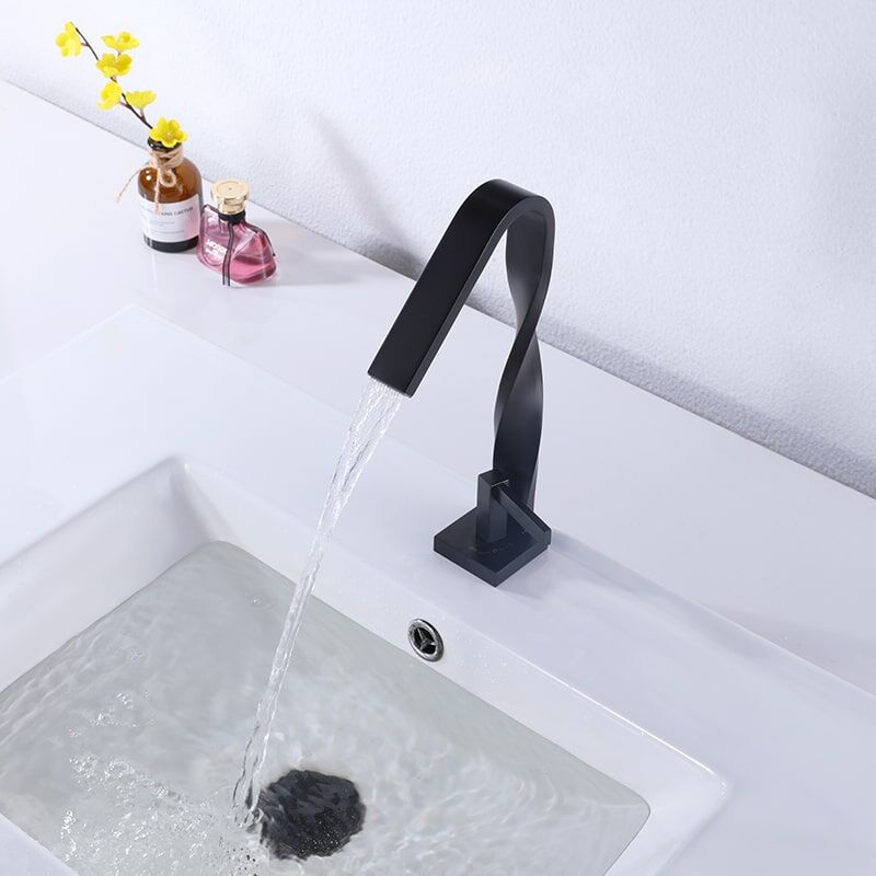 Wholesale Sanitary Ware Faucet Brass Distorted Waterfall Sink Faucets wholesale sanitary ware Faucet Brass Distorted Waterfall Basin Faucet 5 Wholesale Sanitary Ware Faucet Brass Distorted Waterfall Sink Faucets - Image 6