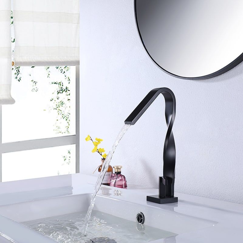 Wholesale Sanitary Ware Faucet Brass Distorted Waterfall Sink Faucets wholesale sanitary ware Faucet Brass Distorted Waterfall Basin Faucet 6 Wholesale Sanitary Ware Faucet Brass Distorted Waterfall Sink Faucets - Image 2
