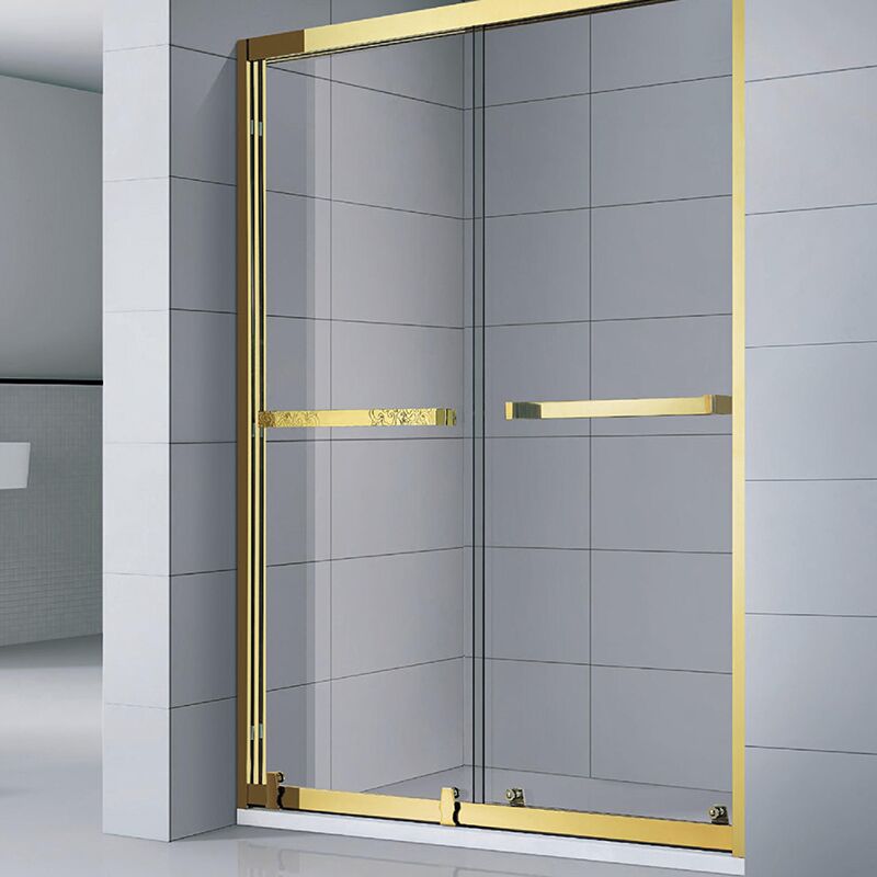 Porta de chuveiro de vidro temperado sem moldura personalizada, porta de chuveiro de dobradiça dourada de aço inoxidável, porta de chuveiro de vidro temperado transparente com dobradiça de aço inoxidável personalizada, portas de chuveiro de banheiro douradas MP922 Porta de chuveiro oscilante de vidro temperado sem moldura personalizada porta de chuveiro com dobradiça dourada de aço inoxidável