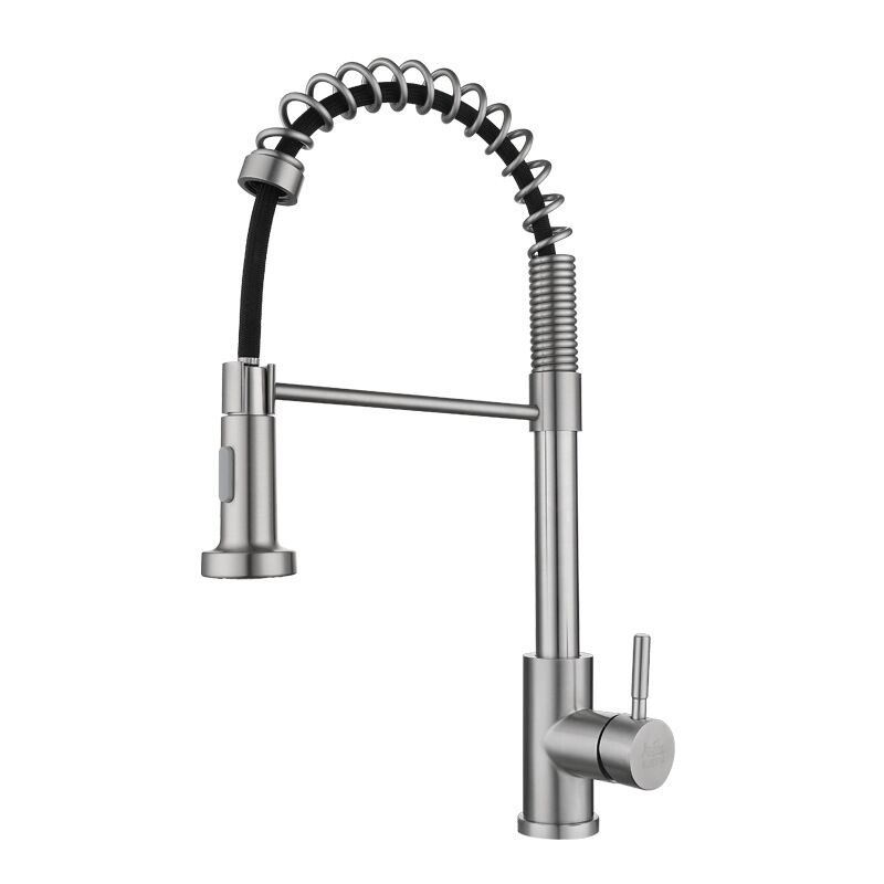 High quality factory price pull down spring spout brass faucets for kitchen sink faucets single handle High quality factory price pull down spring spout brass faucets for kitchen sink faucets single handle 1 MP0202 High quality factory price pull down spring spout brass faucets for kitchen sink faucets single handle