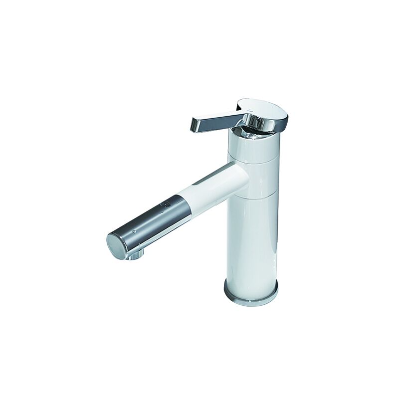 High quality water saving white chrome basin faucets brass bathroom basin faucet cold and hot sink mixer water tap High quality water saving white chrome basin faucets pull down brass faucet for basin sink MP 001 Alta qualidade de poupança de água branco cromado torneiras de bacia de bronze torneira da bacia do banheiro fria e quente pia misturadora água