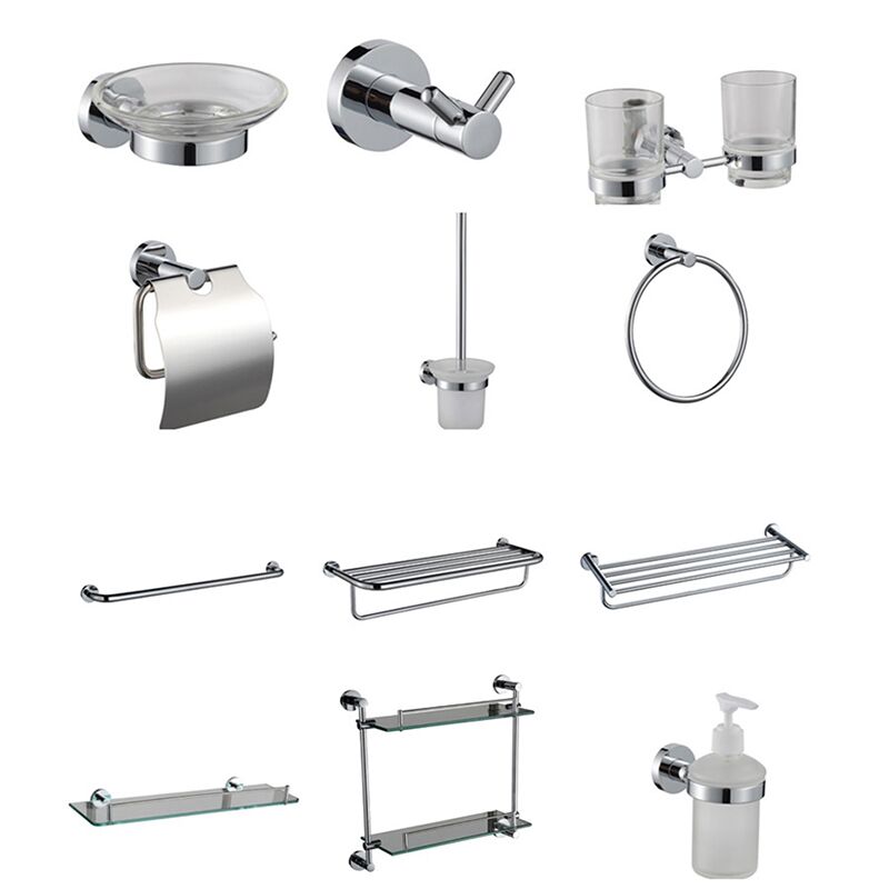 Venta al por mayor de accesorios de baño elegantes y modernos montados en la pared de acero inoxidable 304 de alta calidad para hoteles y hogares Accesorios de baño elegantes y modernos montados en la pared de acero inoxidable 304 de alta calidad para hoteles y hogares al por mayor 1 4000 Wholesale hotel and home high quality 304 stainless steel wall-mounted modern elegant bathroom accessories set