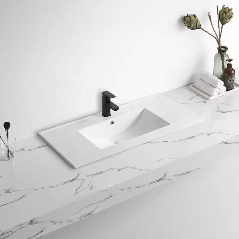2025 Hot Sale Fine Quality 75CM Rectangle Ceramic Basin Vanity Cabinet Wash Lavatory Set with Thin Edge Mounted Cabinet 2025 Hot Sale Fine Quality 75CM 2025 Hot Sale Fine Quality 75CM Rectangle Ceramic Basin Vanity Cabinet Wash Lavatory Set with Thin Edge Mounted Cabinet
