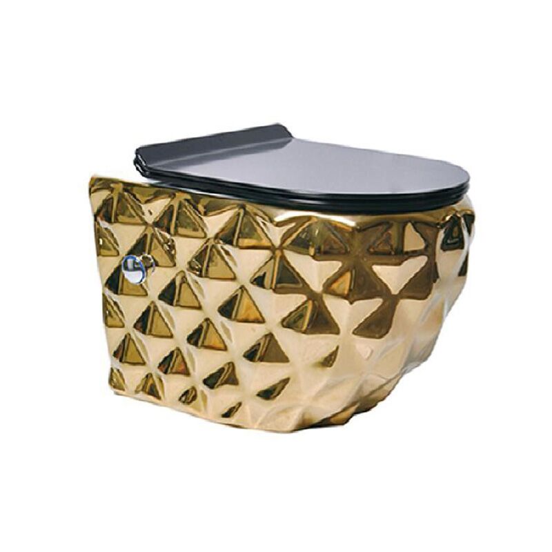 Bathroom Washroom Electroplated Gold Toilet P-trap Wall Mount Round Golden Rimless Toilet Bathroom Washroom Electroplated Gold Toilet P trap Wall Mount Round Golden Rimless Toilet Bathroom Washroom Electroplated Gold Toilet P-trap Wall Mount Round Golden Rimless Toilet