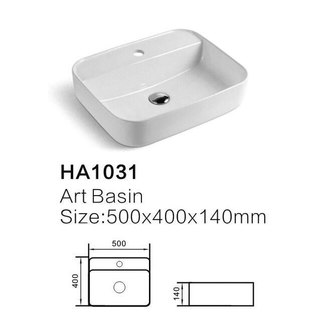 Chaozhou Factory Price Hot Sale Above Counter Ceramic Bathroom Rectangular Wash Sink Art Basin Chaozhou Factory Price Hot Sale Above Chaozhou Factory Price Hot Sale Above Counter Ceramic Bathroom Rectangular  Wash Sink  Art Basin