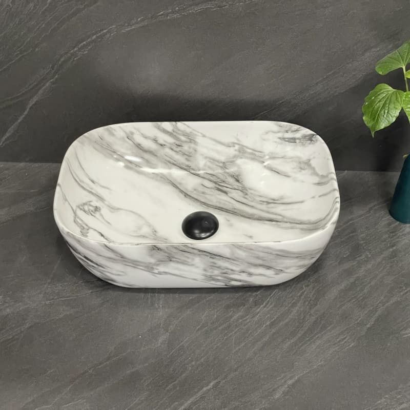 Pattern Porcelain Vasque Vessel Sink for Bathroom in Villa or Apartment for Washroom Use Ceramic Basin Bath Sink Cobblestone Pattern Porcelain Vasque Vessel Sink Pattern Porcelain Vasque Vessel Sink for Bathroom in Villa or Apartment for Washroom Use Ceramic Basin Bath Sink