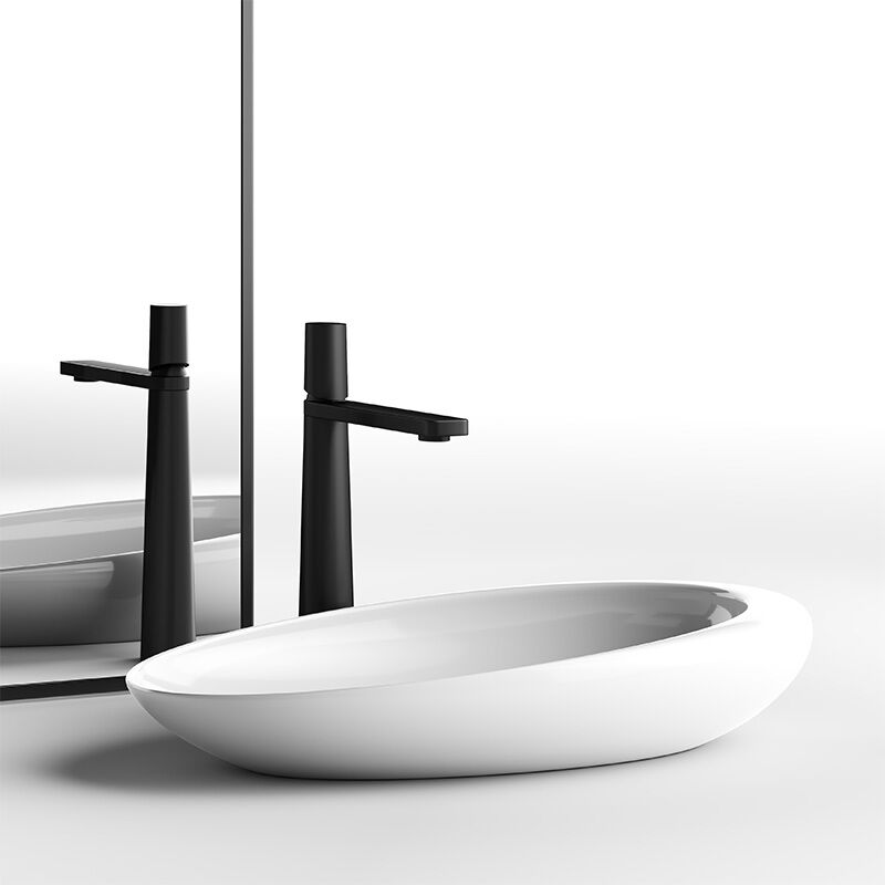 Creative Hot Selling Nice Quality Art Basin Glossy White Glazing Black Grey Colored Above Counter Sinks Creative Hot Selling Nice Quality Art Creative Hot Selling Nice Quality Art Basin Glossy White Glazing Black Grey Colored Above Counter Sinks