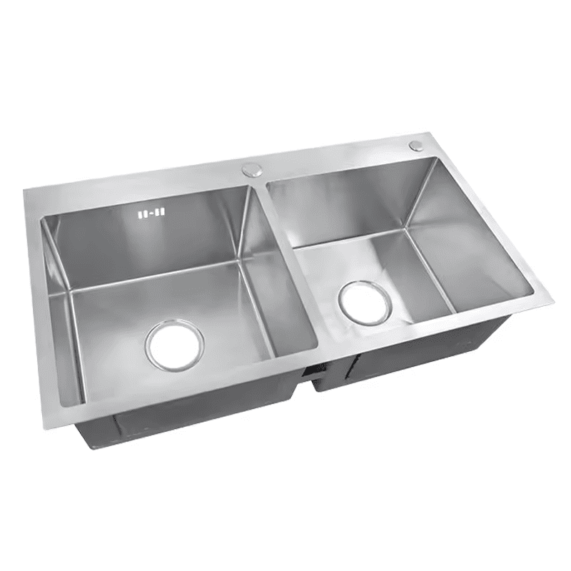 Factory Hot Selling High Quality Kitchen Sink Stainless Steel 304 Nano Craft Double Basin Base Factory Hot Selling High Quality Kitchen Factory Hot Selling High Quality Kitchen Sink Stainless Steel 304 Nano Craft Double Basin Base