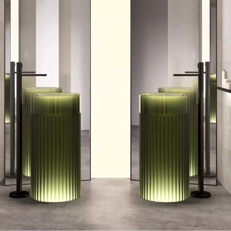 Freestanding Crystal Transparent Resin Stone Wash Basin High-grade Artistic Sense for Hotel Freestanding Crystal Transparent Resin Stone Wash Freestanding Crystal Transparent Resin Stone Wash Basin High-grade Artistic Sense for Hotel
