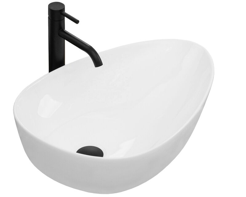 Glossy White Modern Style Counter Basin Bathroom Vessel Sink Smooth Surface Ceramic Washbasin Glossy White Modern Style Counter Basin Glossy White Modern Style Counter Basin Bathroom Vessel Sink Smooth Surface Ceramic Washbasin