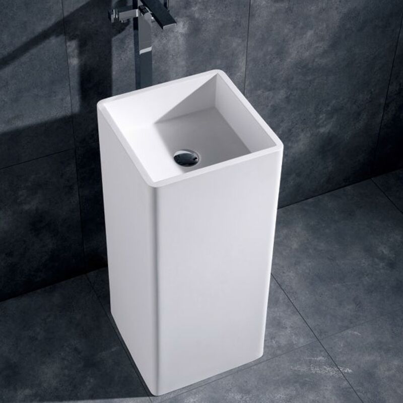 Hand Wash Basin Luxury Hotel Acrylic Artificial Stone Durable Freestanding Sink Use for Hotel Bathroom Hand Wash Basin Luxury Hotel Acrylic Hand Wash Basin Luxury Hotel Acrylic Artificial  Stone Durable Freestanding Sink Use for Hotel Bathroom