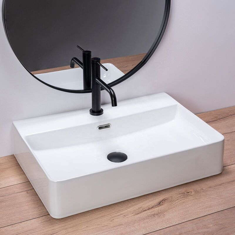 Hotel Bathroom Sinks Ceramic White Custom logo One Hole Large Size Hand Washing Basins Hotel Bathroom Sinks Ceramic White Custom Hotel Bathroom Sinks Ceramic White Custom logo One Hole Large Size Hand Washing Basins