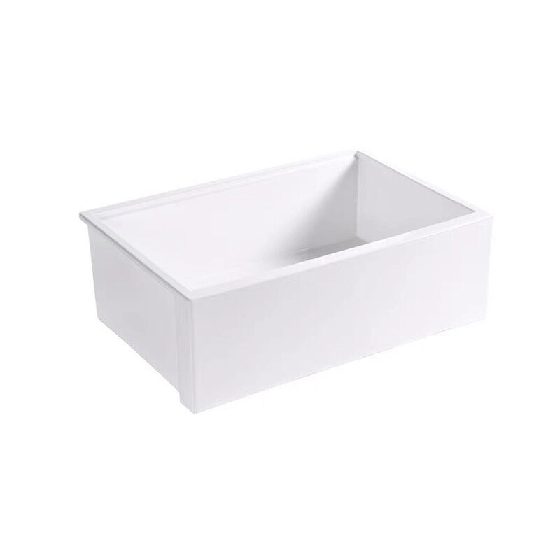 Kitchen Sink Apron Front Ceramic Porcelain Single Bowl Farmhouse Kitchen Sink Kitchen Sink Apron Front Ceramic Porcelain Single Bowl Farmhouse Kitchen Sink 1 d3020 حوض المطبخ المئزر الأمامي الخزفي الخزفي ذو الوعاء الواحد حوض مطبخ المزرعة