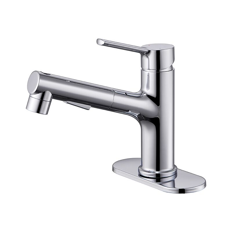 MOPO Pull Out Bathroom Faucet Chrome Hot and Cold Water Modern Vanity Basin Faucets MOPO Pull Out Bathroom Faucet Chrome Vanity Basin Faucets MOPO Grifo extraíble para baño, grifos cromados para lavabo de tocador moderno con agua fría y caliente