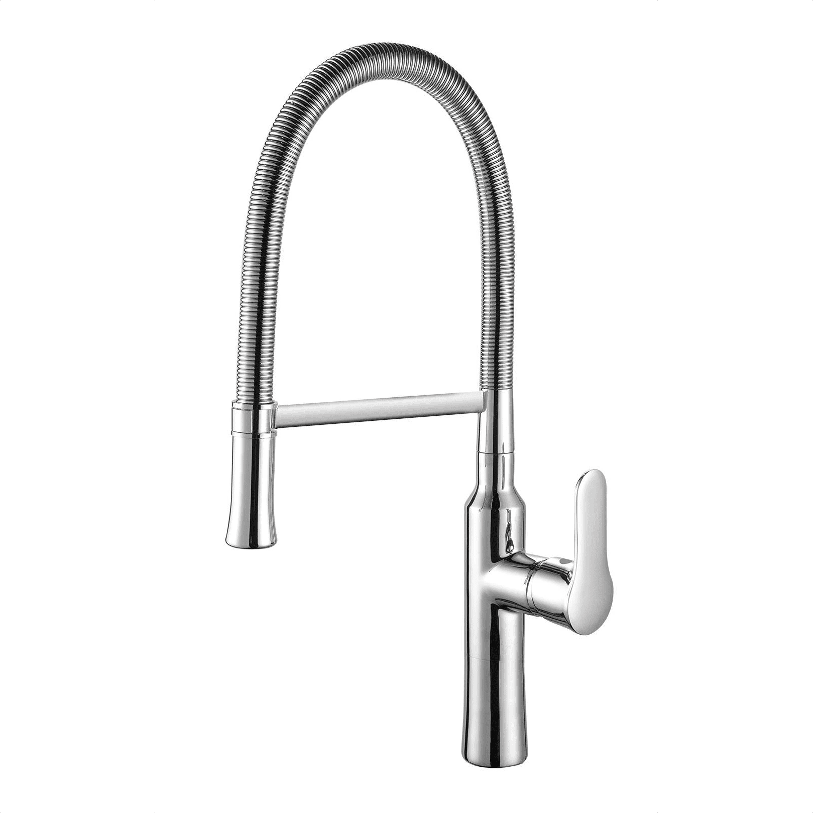 Pull Out Contemporary Deck Mounted High Arc Spring Kitchen Faucet MP KF 1054 Pull Out Contemporary Deck Mounted High Arc Spring Kitchen Faucet Pull Out Contemporary Deck Mounted High Arc Spring Kitchen Faucet