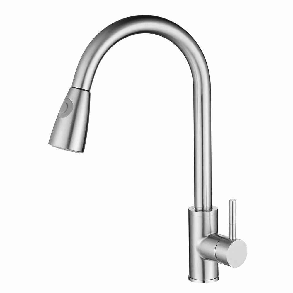 Stainless Steel Kitchen Sink Faucets With Pull Down Sprayer MP KF 108 Stainless Steel Kitchen Sink Faucets With Pull Down Sprayer Stainless Steel Kitchen Sink Faucets With Pull Down Sprayer