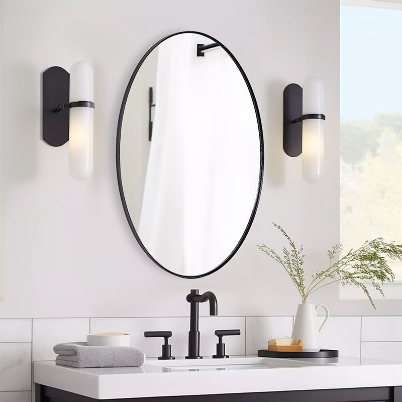 Wall Hanging Oval Aluminum Alloy Frame Bathroom Luxury Dressing Mirror MP LM 1070 Wall Hanging Oval Aluminum Alloy Frame Bathroom Luxury Dressing Mirror Wall Hanging Oval Aluminum Alloy Frame Bathroom Luxury Dressing Mirror