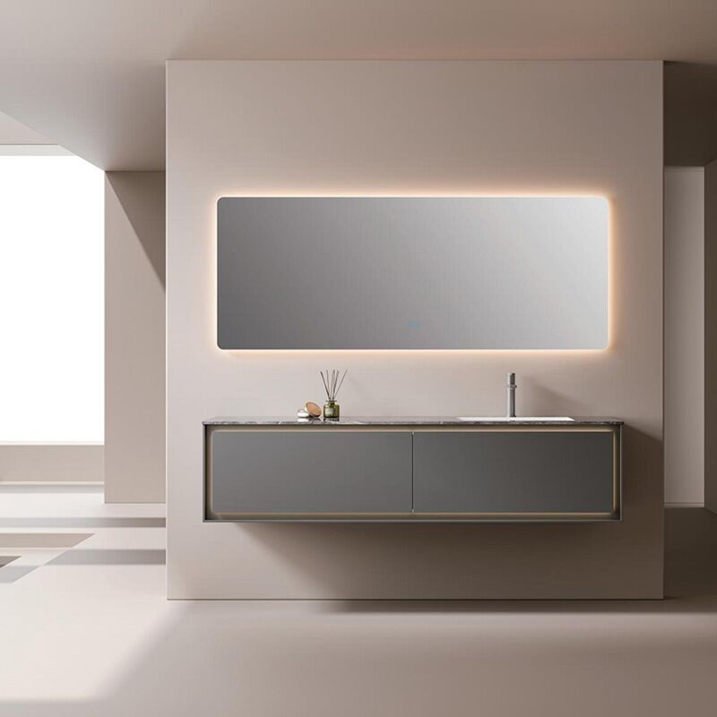 Hotel Wash Basin Vanity MDF Bathroom Cabinets With Led Mirror MP RM2616 Hotel Wash Basin Vanity MDF Bathroom Cabinets With Led Mirror Hotel Wash Basin Vanity MDF Bathroom Cabinets With Led Mirror