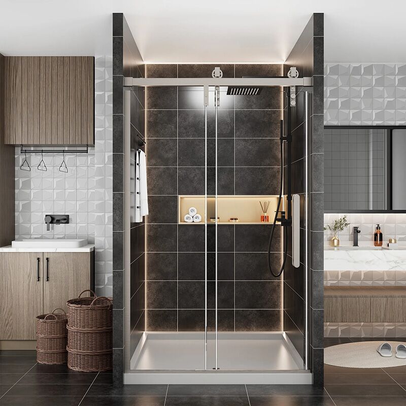 Factory Wholesale American Style Double Sliding Shower Door MP SD1010 American Style Double Sliding Shower Door Factory Wholesale American Style Double Sliding Shower Door