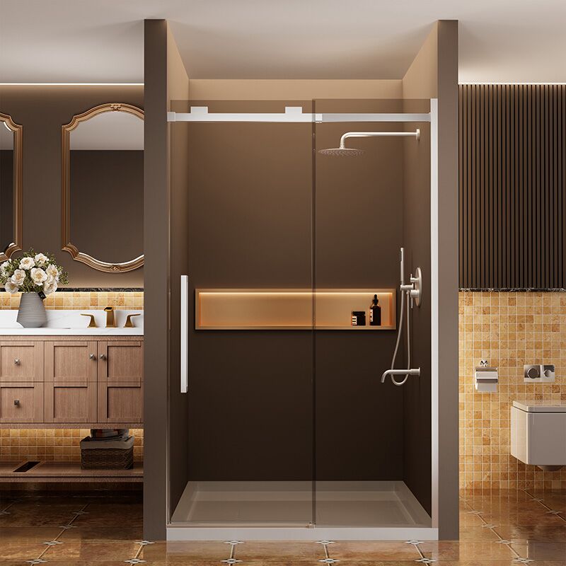 Sliding Frameless Modern Bathroom Shower Door MP SD1015 Sliding Frameless Modern Bathroom Shower Door Sliding Frameless Modern Bathroom Shower Door