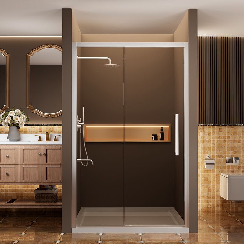 Stainless Steel Bathroom Two Sliding Shower Door MP SD1032 Stainless Steel Bathroom Two Sliding Shower Door Stainless Steel Bathroom Two Sliding Shower Door