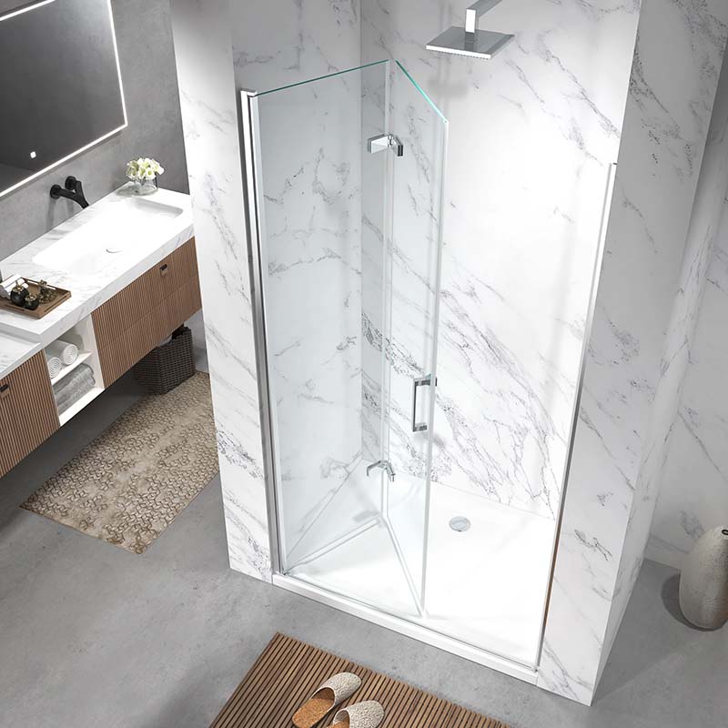 Retractable Double Open Accordion Glass Shower Door MP SD105 Retractable Double Open Accordion Glass Shower Door Retractable Double Open Accordion Glass Shower Door