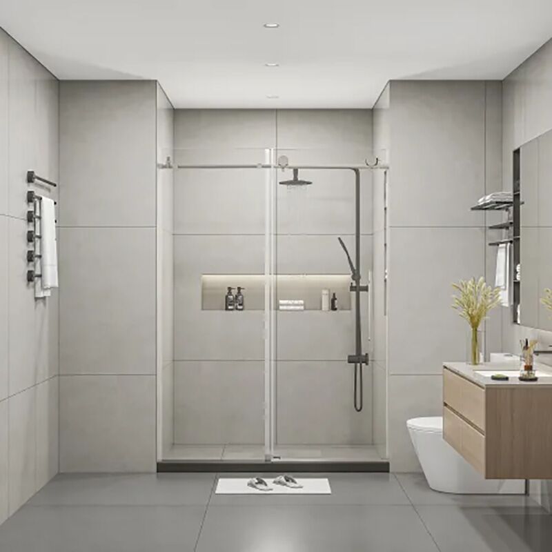 Factory Direct Stainless Steel Frameless Sliding Shower Door MP SD1055 Factory Direct Stainless Steel Frameless Sliding Shower Door Factory Direct Stainless Steel Frameless Sliding Shower Door