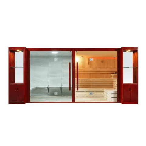 Large Wooden Sauna Room Red Cedar Wood Traditional Steam Sauna MP SR E011 Large Wooden Sauna Room Red Cedar Wood Traditional Steam Sauna Large Wooden Sauna Room Red Cedar Wood Traditional Steam Sauna