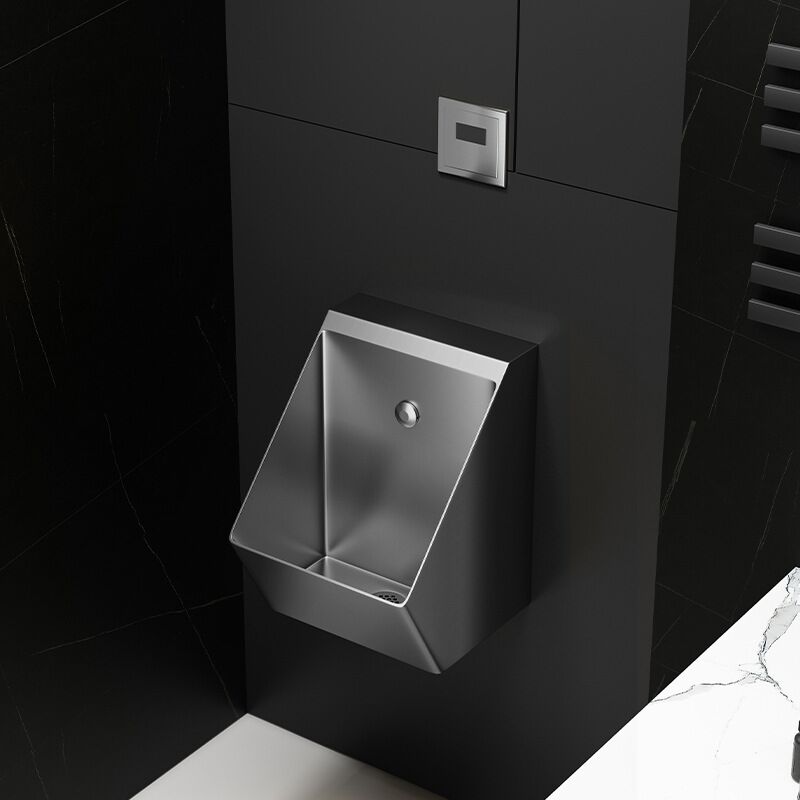 Wall Mounted Stainless Steel Mens Urinal Sensor Activated MP U 1074 Wall Mounted Stainless Steel Mens Urinal Sensor Activated Wall Mounted Stainless Steel Mens Urinal Sensor Activated