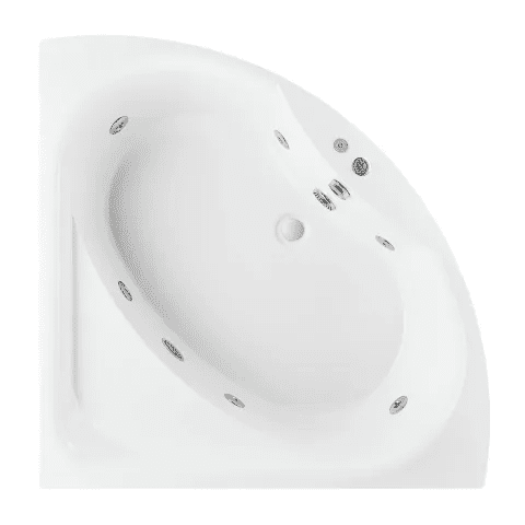 Bañera de esquina independiente de diseño moderno en acrílico puro blanco de lujo MP WS E004 Bañera de esquina independiente de diseño moderno en acrílico puro blanco de lujo Bañera esquinera independiente de diseño moderno de acrílico puro blanco de lujo