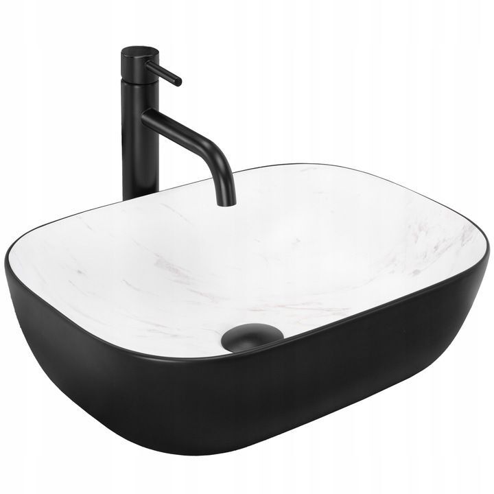 Modern Ceramic Bathroom Sinks Hand Washing Black White Marble Above Counter Art Basin Modern Ceramic Bathroom Sinks Hand Washing Modern Ceramic Bathroom Sinks Hand Washing Black White Marble Above Counter Art Basin