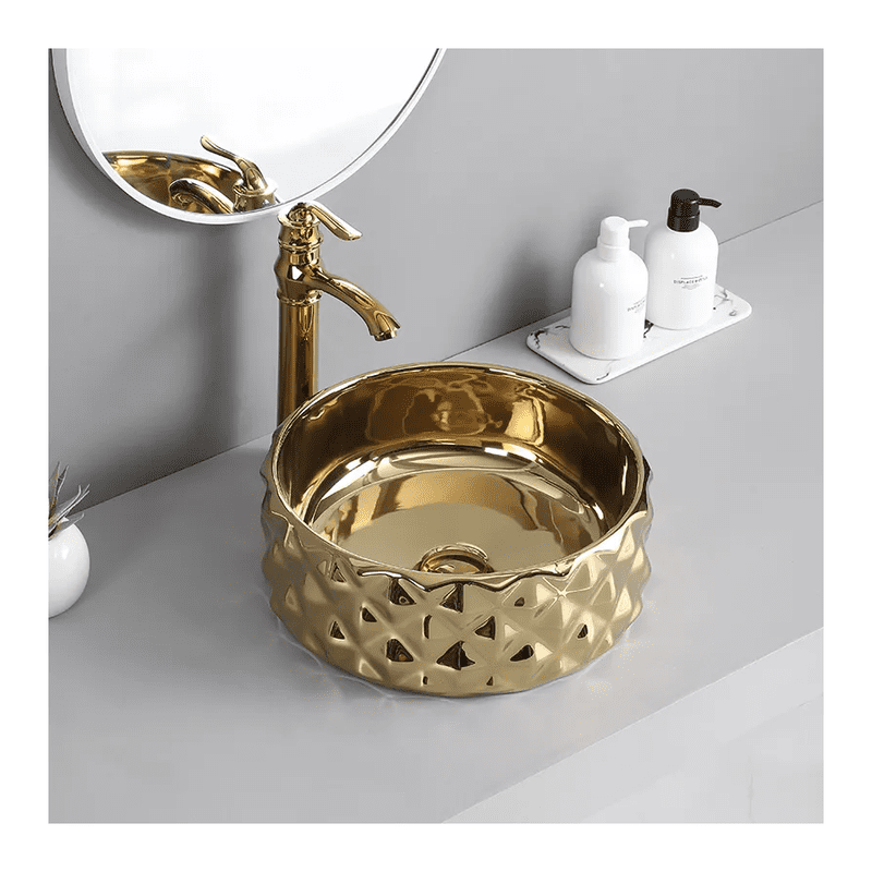 Modern Design Luxury Above Counter Hand Wash Basin Electroplated Gold Silver Bathroom Sinks for Villa Modern Design Luxury Above Counter Hand Modern Design Luxury Above Counter Hand Wash Basin Electroplated Gold Silver Bathroom Sinks for Villa