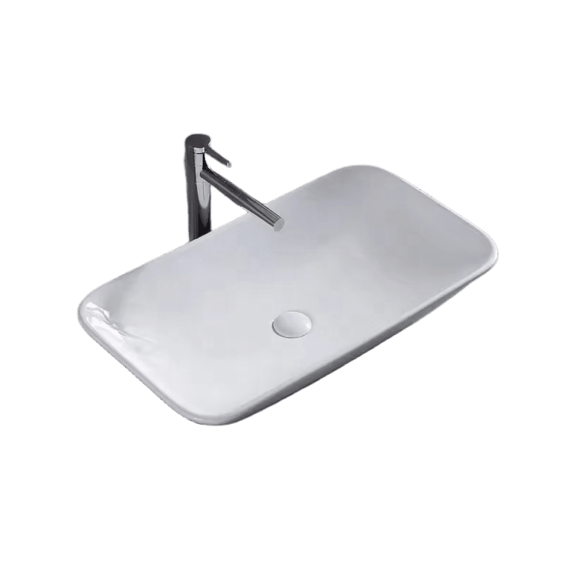 Modern Style Rectangular Ceramic Basin Vessel Sink Slim Counter Hand Washing Bowl for Bathroom Modern Style Rectangular Ceramic Basin Vessel Modern Style Rectangular Ceramic Basin Vessel Sink Slim Counter Hand Washing Bowl for Bathroom