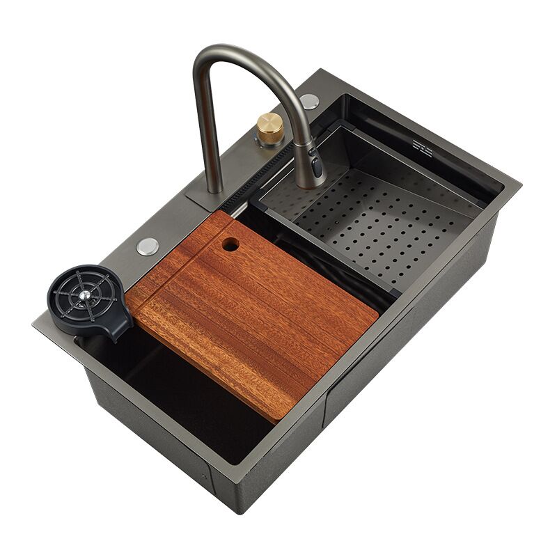 Multifunctional Sink Anti-Scratch Kitchen Sink Cup Washer Nano Black Smart Kitchen Sinks Multifunctional Sink Anti Scratch Kitchen Sink Cup Multifunctional Sink Anti-Scratch Kitchen Sink Cup Washer Nano Black Smart Kitchen Sinks