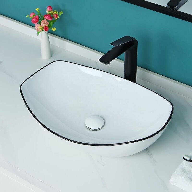 New Counter Top Mounted Hand Wash Basin Modern Design Luxury Handmade Ceramic Art Sink New Counter Top Mounted Hand Wash New Counter Top Mounted Hand Wash Basin Modern Design Luxury Handmade Ceramic Art Sink