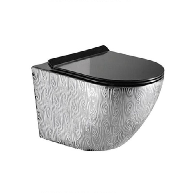 Factory Wholesale Hung Toilet Middle East Hot Sale New Design Silver Ceramic Wall Mounted Toilet New Design Silver Ceramic Wall Mounted Hung Toilet Factory Wholesale Hung Toilet Middle East Hot Sale New Design Silver Ceramic Wall Mounted Toilet