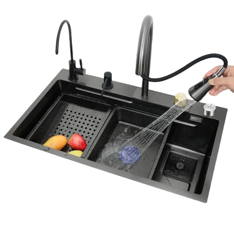 Kitchen Sink 304 Stainless Steel Smart Automatic Kitchen Sink Ousuo Manufacturer of Smart Kitchen Sink Kitchen Sink 304 Stainless Steel Smart Automatic Kitchen Sink