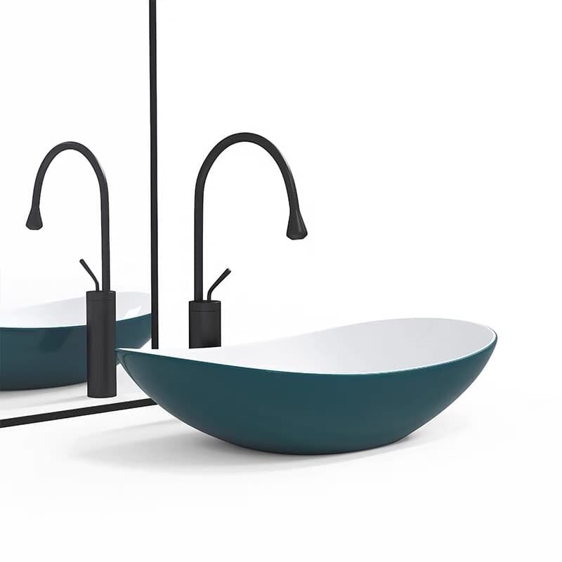 Sanitary Ware Wash Basin Sink Italian Table Top Dining Room Lavabo Waschbecken Villa Apartment Ceramic Basin Bath Sink Oval Sanitary Ware Wash Basin Sink Sanitary Ware Wash Basin Sink Italian Table Top Dining Room Lavabo Waschbecken Villa Apartment Ceramic Basin Bath Sink