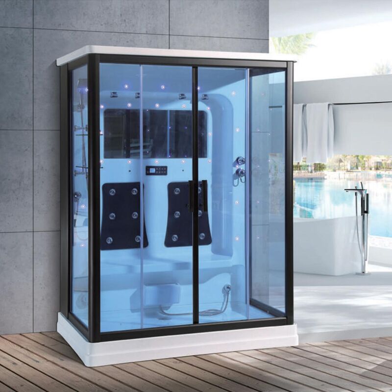 Atacado Luxo Canto Massagem Fechado Sala de Banho a Vapor Sauna Combos Cabine de Chuveiro Sauna Banho Sala de Banho a Vapor Interna freestanding steam room personal health sauna wet shower steam cabin