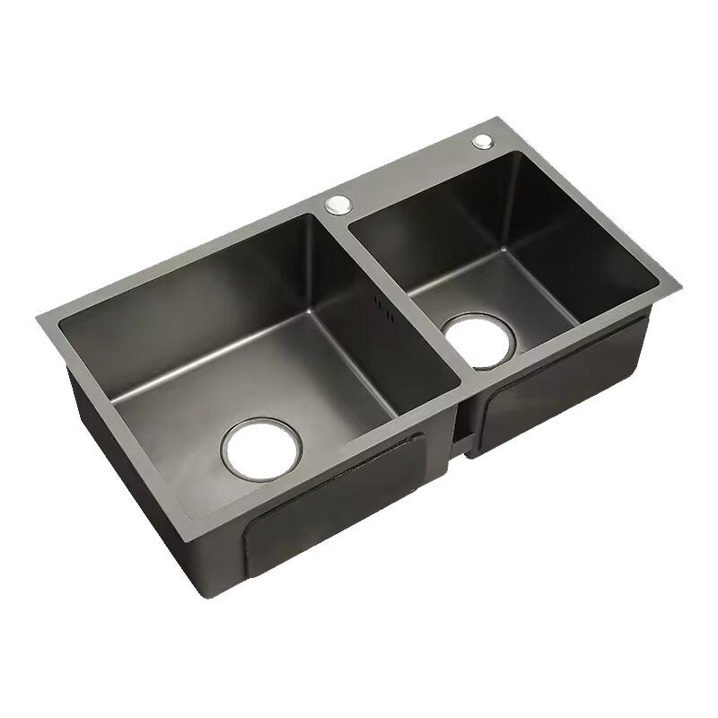 Top Mount Stainless Steel Double Basin Kitchen Sink Durable Easy to Clean with Square Three-Hole Bowl Design for Kitchens Top Mount Stainless Steel Double Basin Kitchen Top Mount Stainless Steel Double Basin Kitchen Sink Durable Easy to Clean with Square Three-Hole Bowl Design for Kitchens