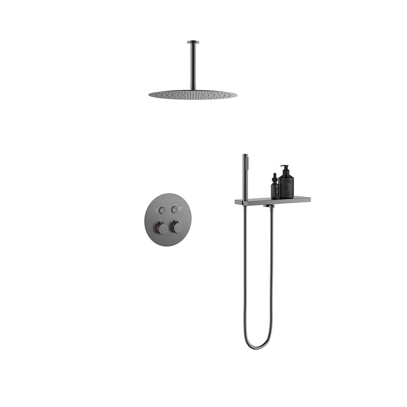 Top Spray Constant Temperature Bathroom Gun Gray Brass Shower Set Wall Mounted Concealed Rainfall Shower Systems Top spray constant temperature Bathroom Gun Gray Brass Shower Wall Mounted Concealed Rainfall Shower Systems Top Spray Constant Temperature Bathroom Gun Gray Brass Shower Set Wall Mounted Concealed Rainfall Shower Systems
