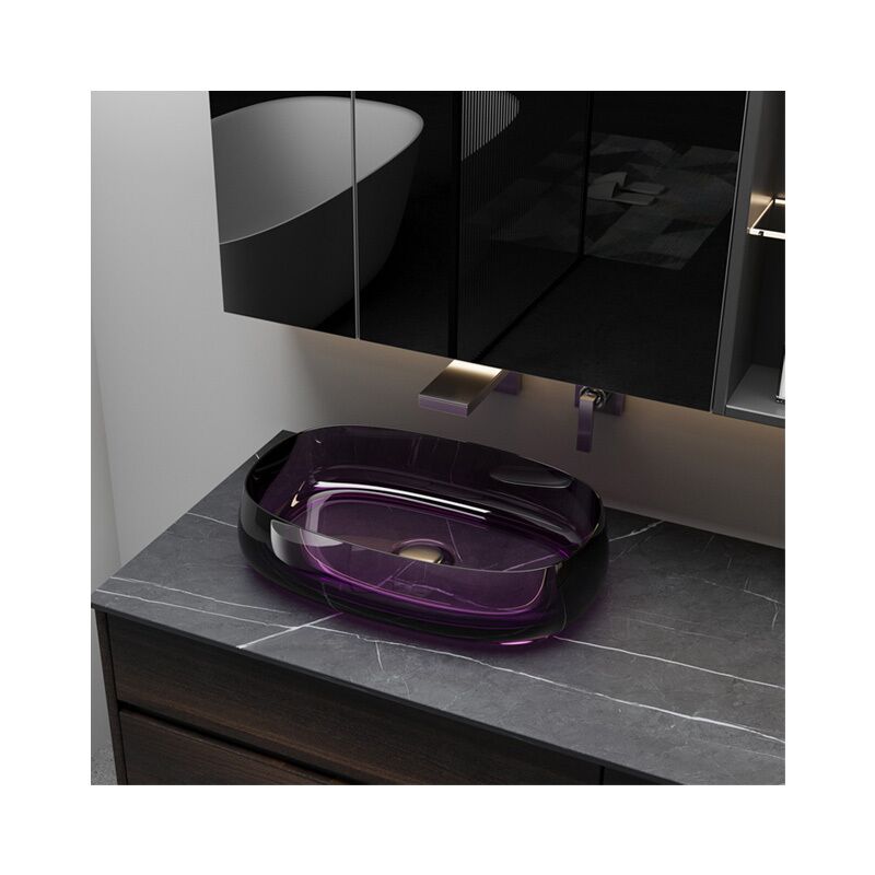 Luxury Purple Sinks Durable Resin Material Bathroom Sinks for Home Transparent Sinks Vanstar Luxury Purple Sinks Durable Resin Luxury Purple Sinks Durable Resin Material Bathroom Sinks for Home Transparent Sinks