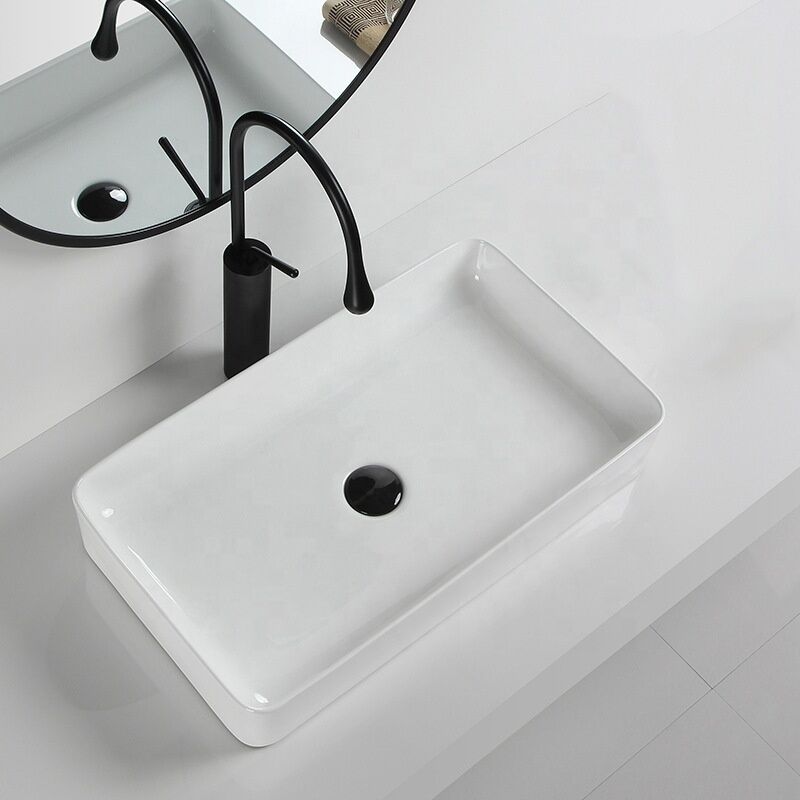 White Rectangular Shape Ceramic Hand Washing Sink Custom Modern Bathroom Long Wash Basin White Rectangular Shape Ceramic Hand Washing White Rectangular Shape Ceramic Hand Washing Sink Custom Modern Bathroom Long Wash Basin