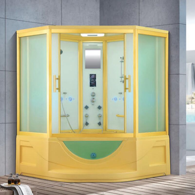 Indoor Wet Steam Room Luxurious Massage Freestanding Steam Room Sauna Wet Shower Steam Cabin new design bathroom luxury indoor steam shower room Bathroom Steam Shower Room,All In One Bathroom,Prefab Bathroom Unit